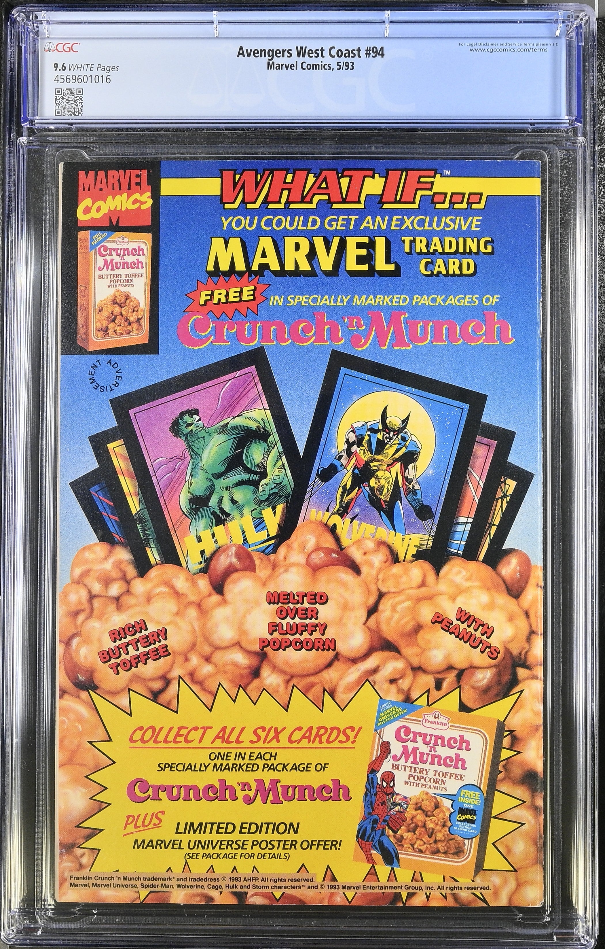 Avengers West Coast #94 (5/93) Graded CGC 9.6 2